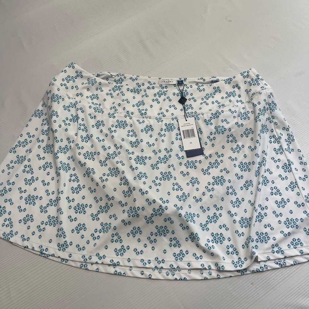 NWT Cabana Life Sag Harbor Longer Swim Skirt  UPF 50+ Plus Size 2X New